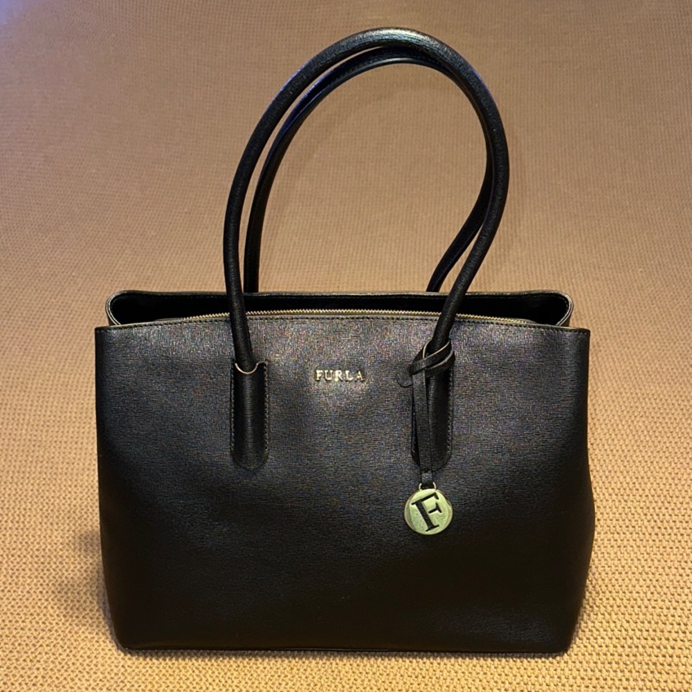 Furla Tessa Tote Genuine Leather Great Condition